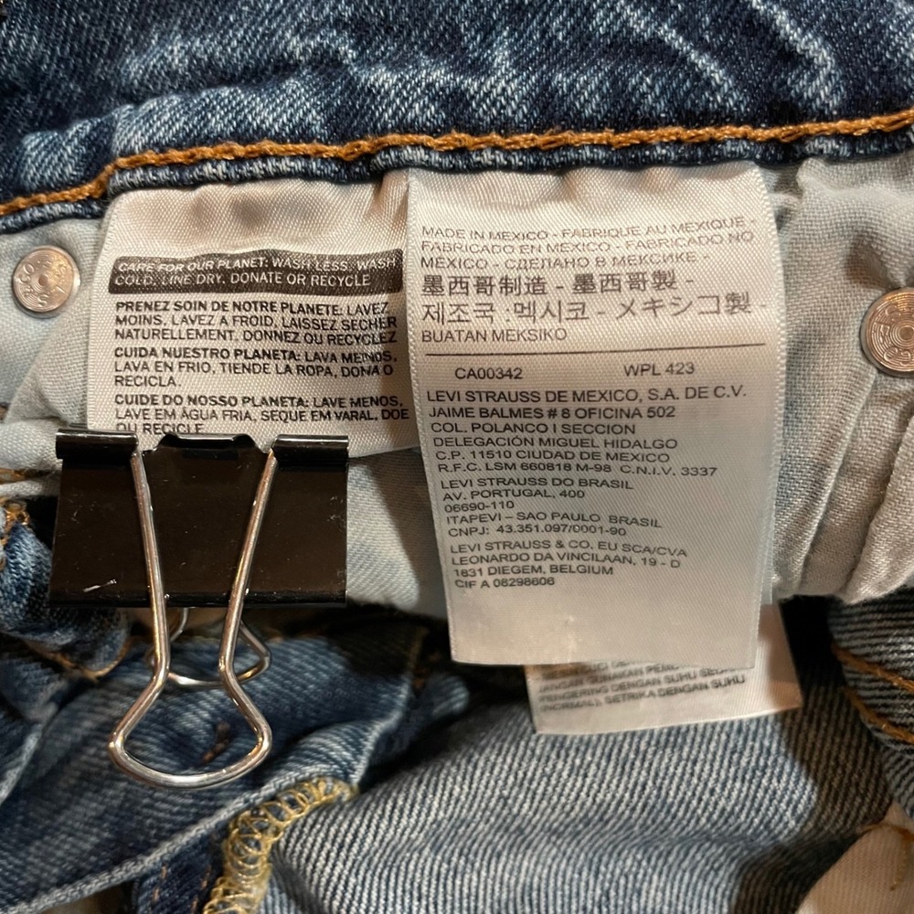 Levi's 502 Regular Fit Straight Leg Jeans Mens Blue Denim 33x30 34x29*‎ - Picture 11 of 12
